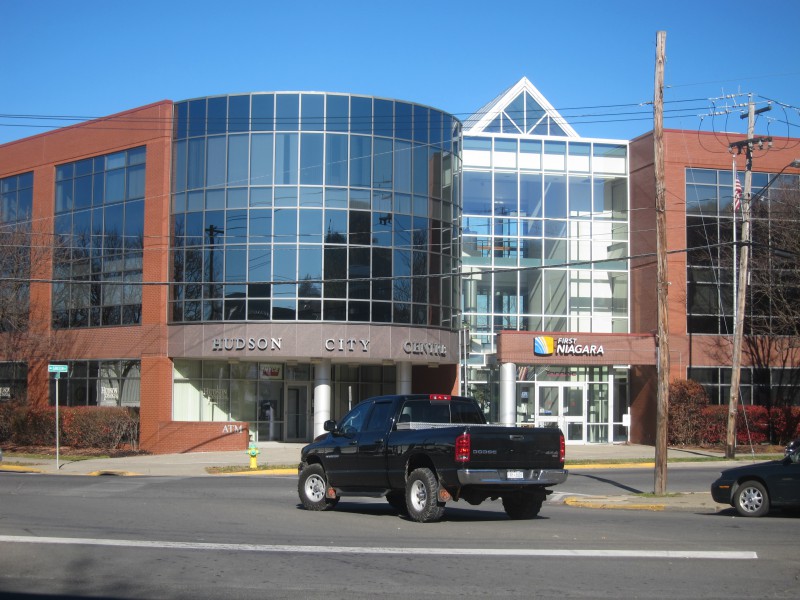 Hudson City Centre, Green St. Hudson NY - detail of entrance